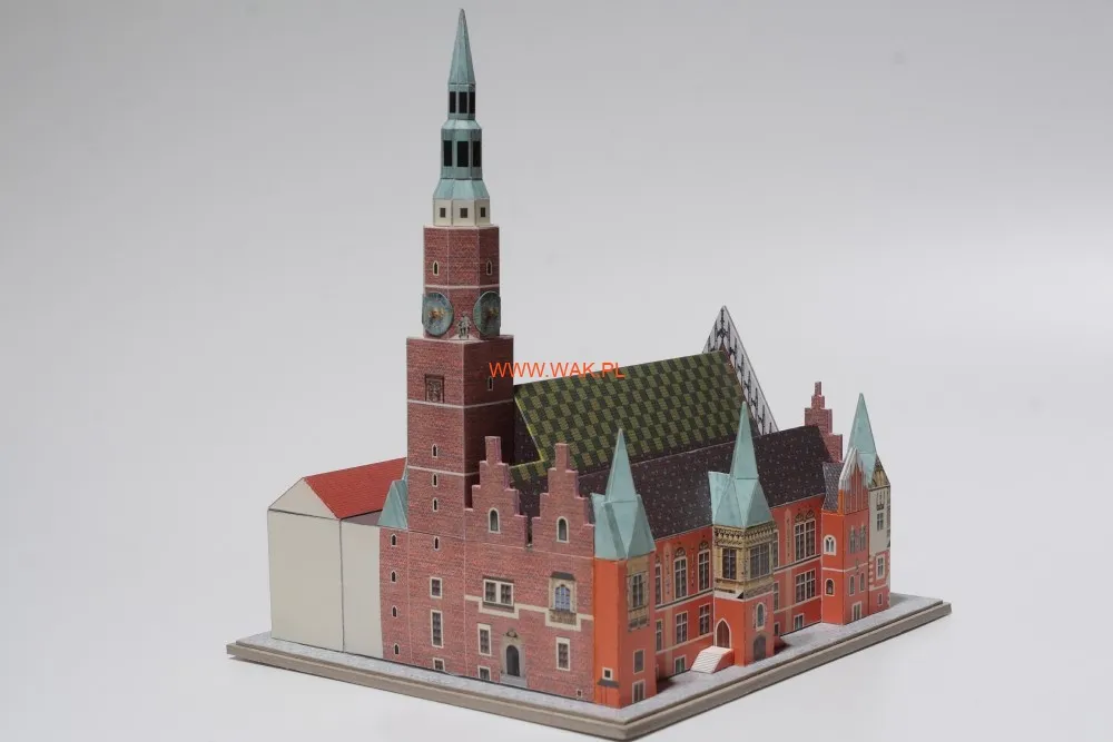 Papierový model - Wrocław – radnica